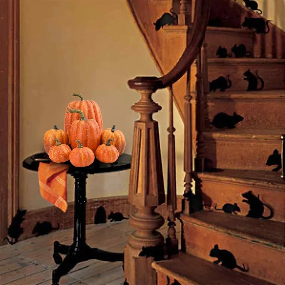Artificial Foam Pumpkins, Set of 7, Fall Table Decoration