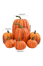 Artificial Foam Pumpkins, Set of 7, Fall Table Decoration