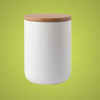 Ceramic Storage Jar with Bamboo Lid, Three Sizes