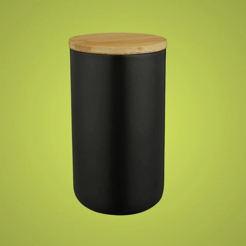 Ceramic Storage Jar with Bamboo Lid, Three Sizes