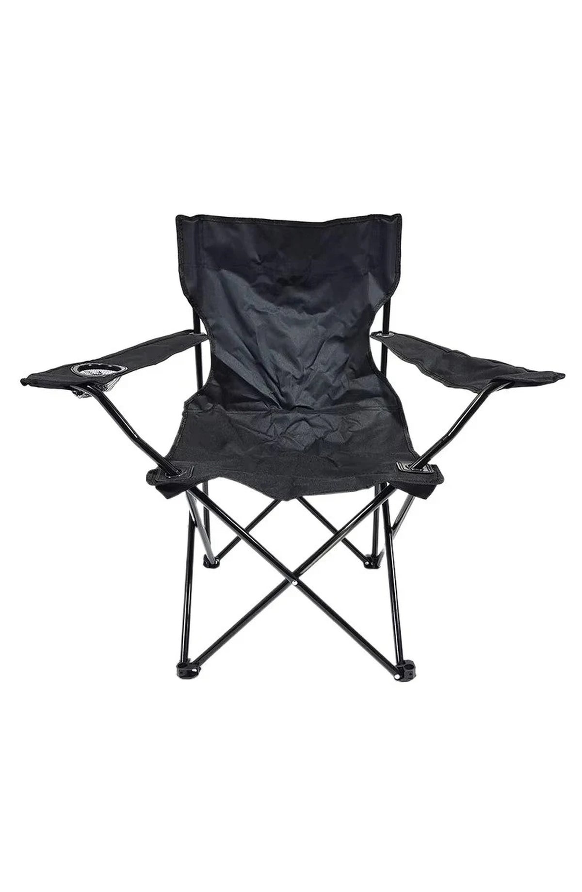 Folding Camping Chair with Armrests and Cup Holder
