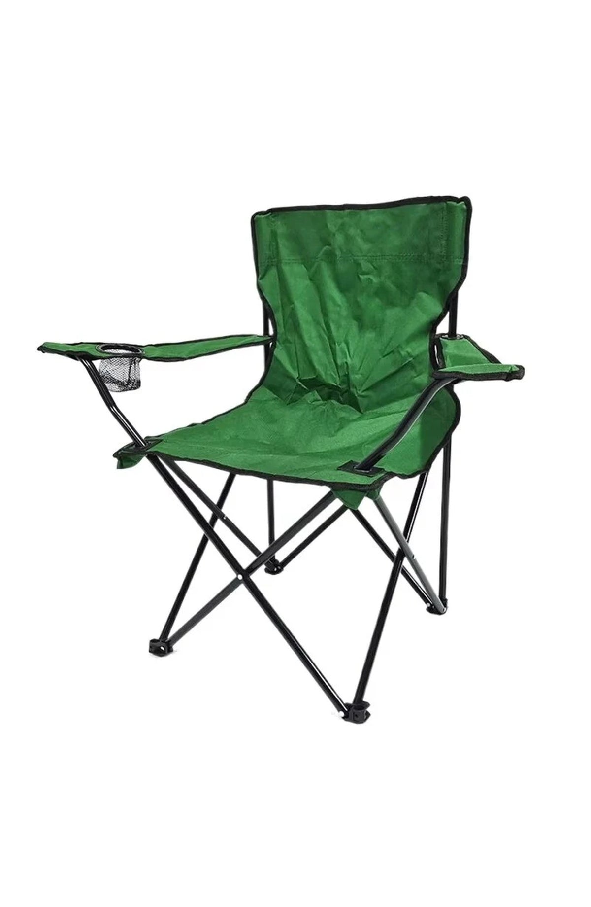 Folding Camping Chair with Armrests and Cup Holder