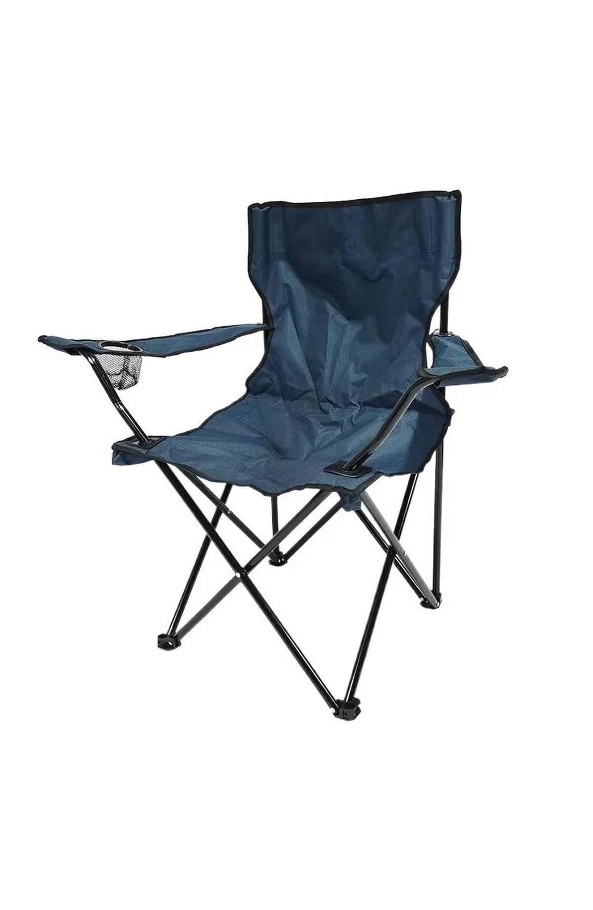 Folding Camping Chair with Armrests and Cup Holder