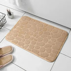 Memory Foam Bath Mat with Pebble Texture