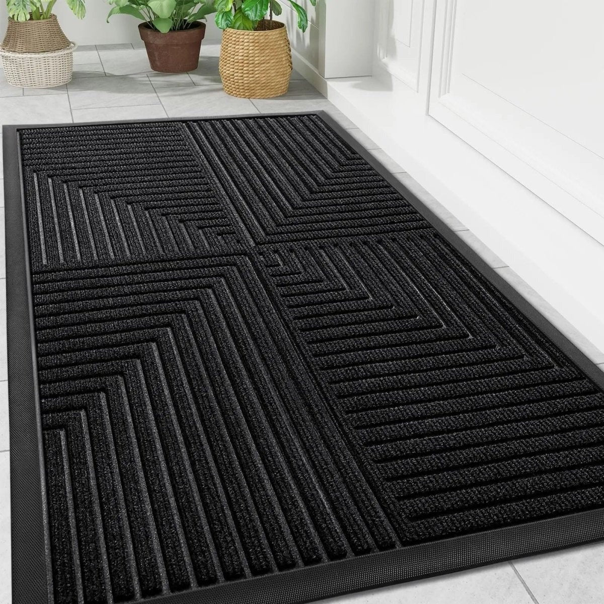 Non-Slip Entrance Mat That Traps Dirt, Two Sizes