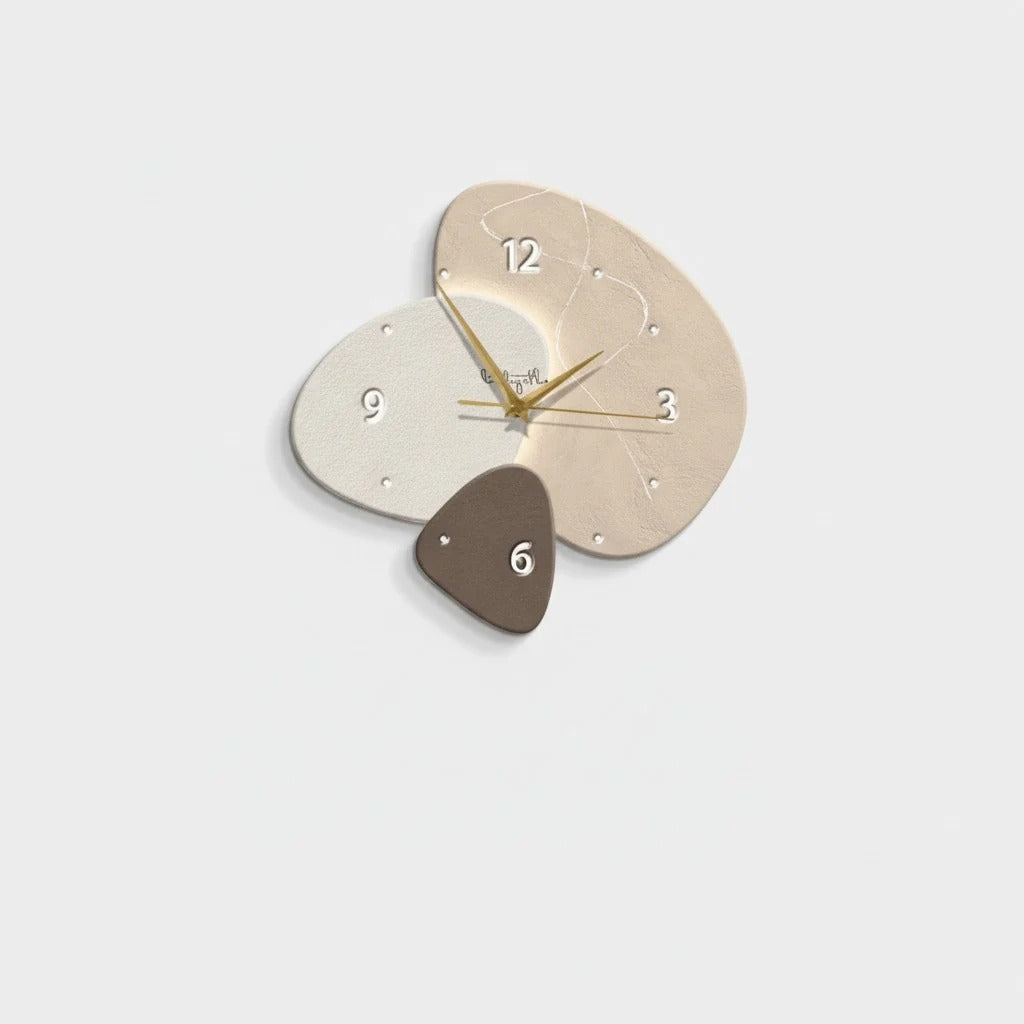 Silent Wall Clock, Scandinavian Style, Three Patterns