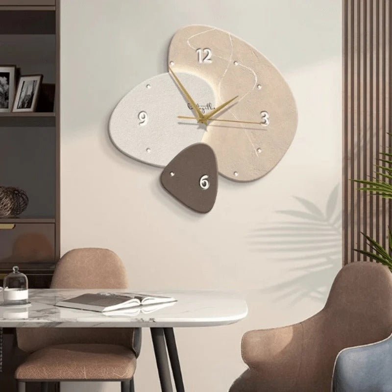 Silent Wall Clock, Scandinavian Style, Three Patterns