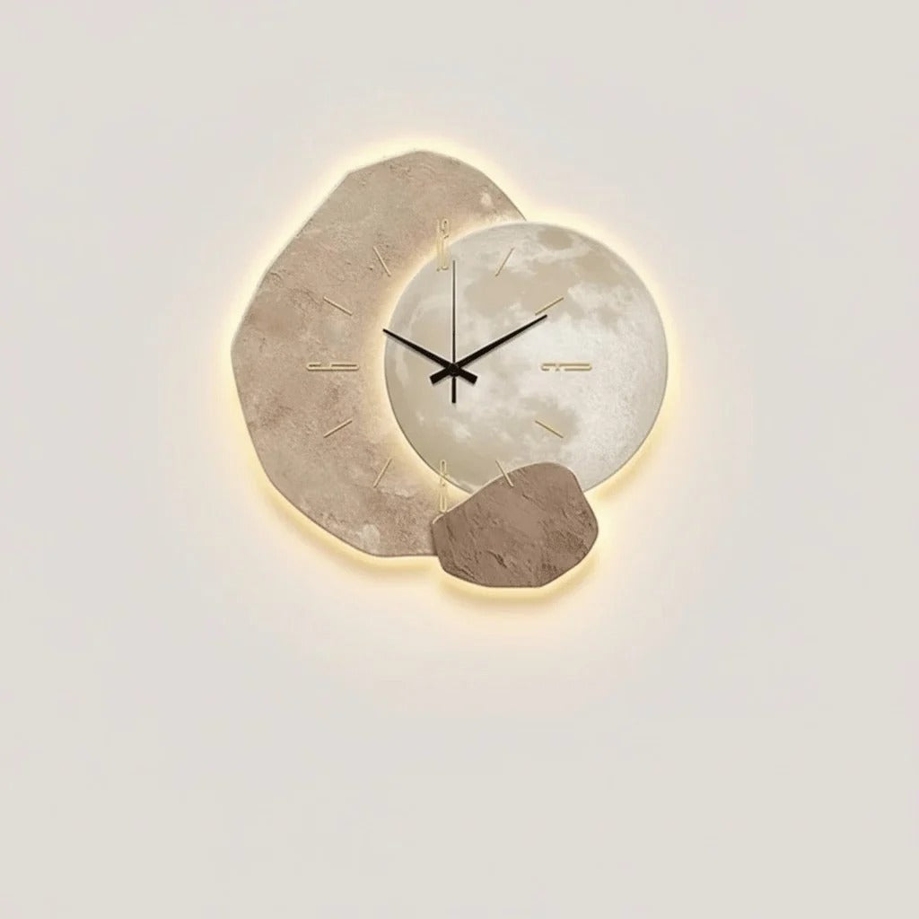 Silent Wall Clock, Scandinavian Style, Three Patterns