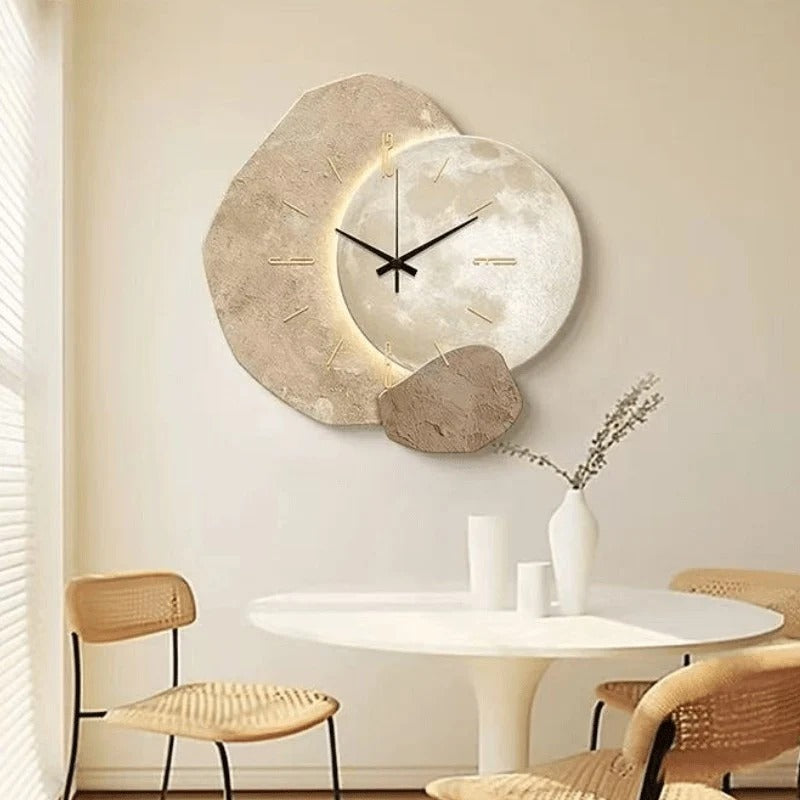 Silent Wall Clock, Scandinavian Style, Three Patterns