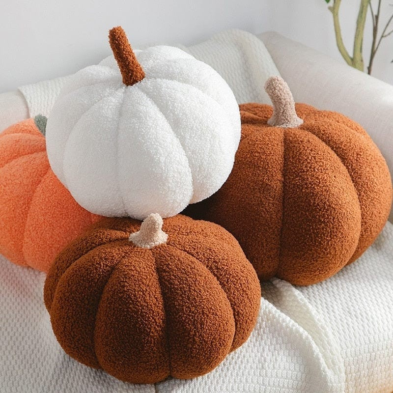 Soft Plush Pumpkin Cushion, Seven Colors