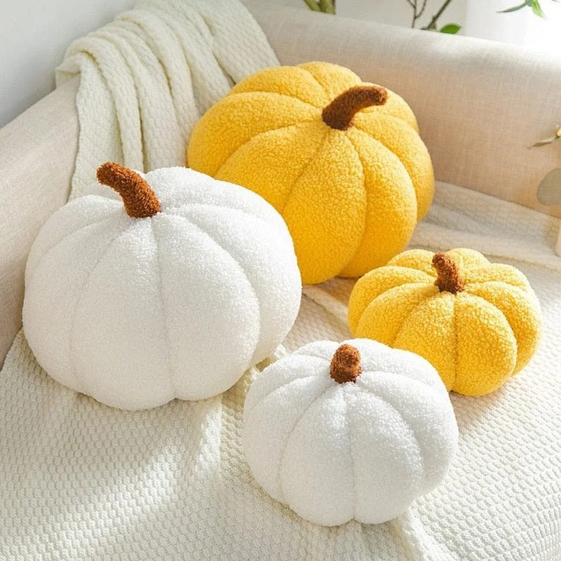 Soft Plush Pumpkin Cushion, Seven Colors