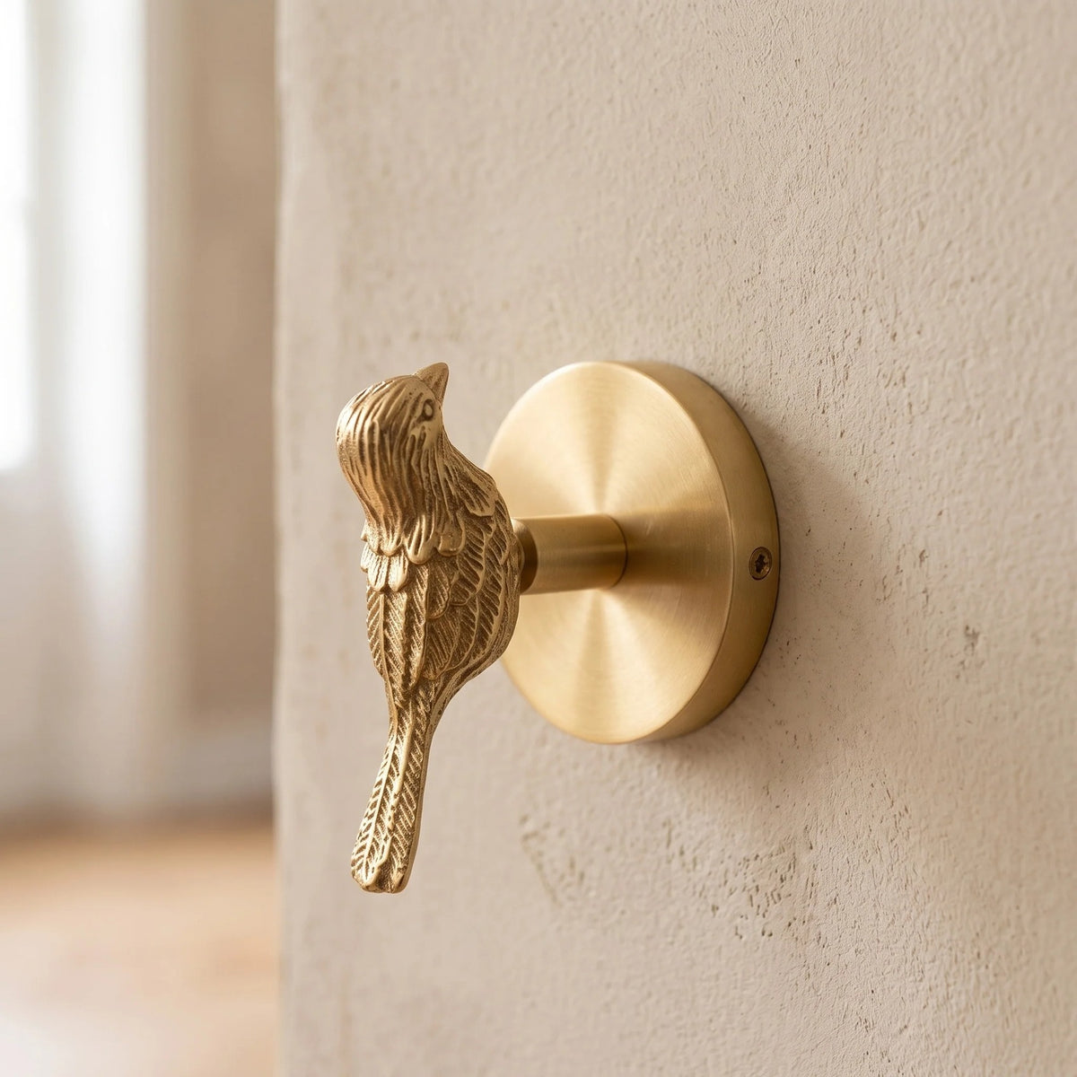 Solid Brass Wall Hook, Eight Animal and Flower Shapes