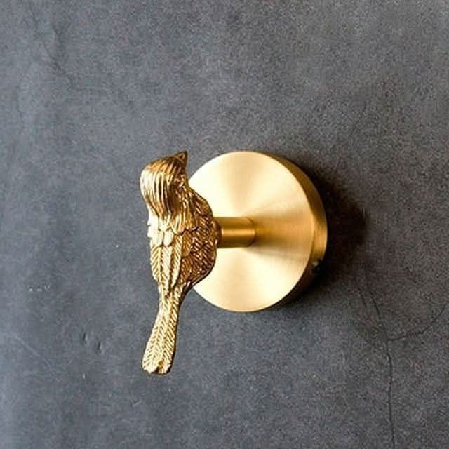 Solid Brass Wall Hook, Eight Animal and Flower Shapes