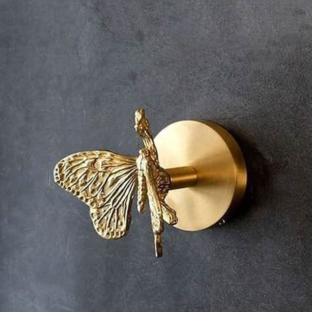 Solid Brass Wall Hook, Eight Animal and Flower Shapes