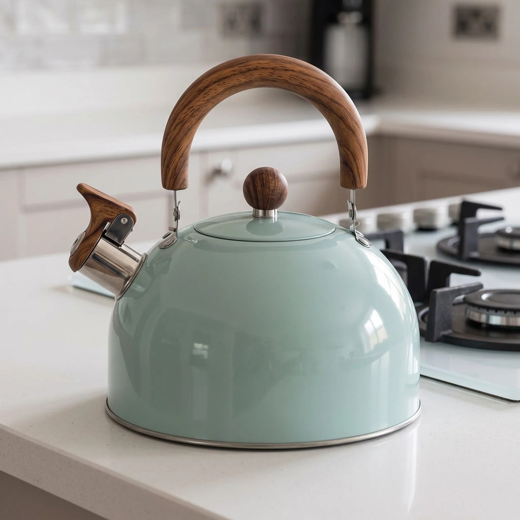 Stainless Steel Whistling Stovetop Kettle, 3 Liters