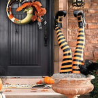 Witch Legs Lawn Stakes, Set of 2, Halloween Yard Decoration